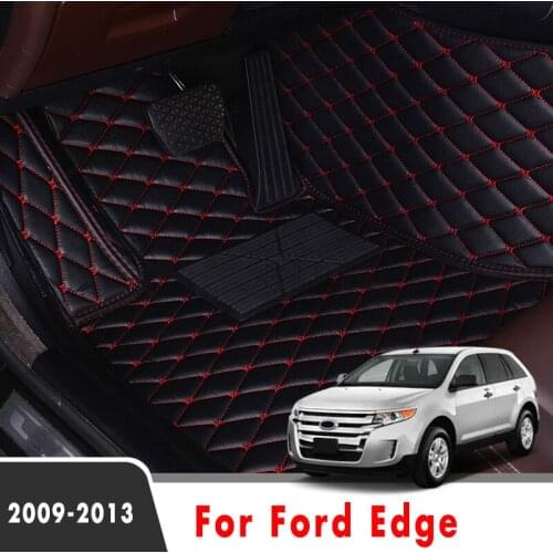 For Ford Edge 2013 2012 2011 2010 2009 Car Floor Mats Interior Accessories Leather Carpets Custom Auto Styling Protector Covers
