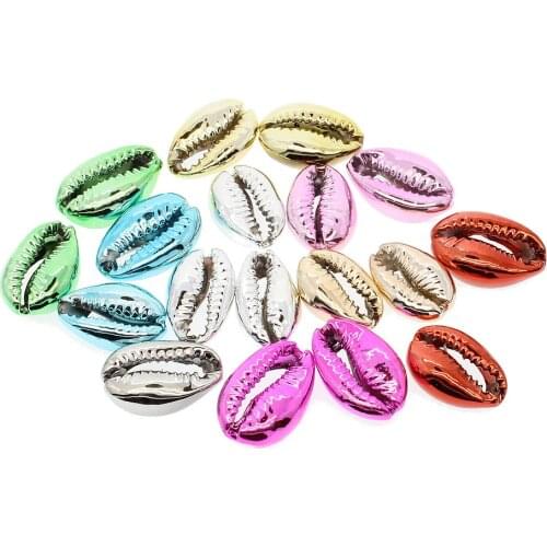 10Pcs/bag 9colors Small Size Natural Colored Shell Beads Size 18mmx20mm Whosale Price DIY Beads for Jewelry Necklace or Bracelet