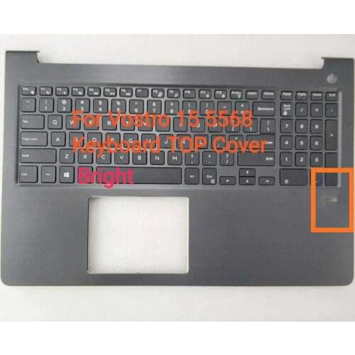 For DELL For Vostro 15 5568 P62F black with backlit keyboard without finger hole upper case new 0JD9FGN 0FCN57 0WDRH2 0PD6VX