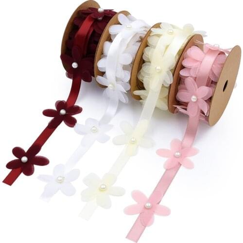 New Flower Decoration Ribbon Creative Scene Layout Costume Wedding Handmade Ribbon 2 Meters
