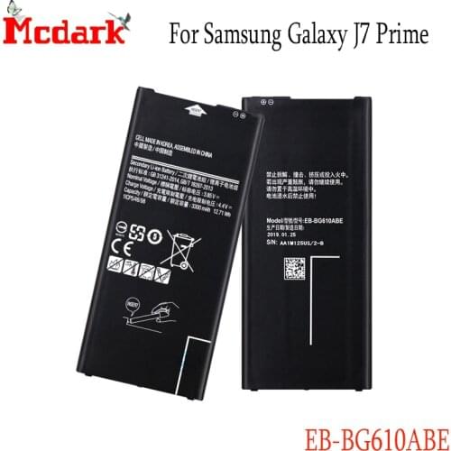 For Samsung Galaxy J7 Prime G610F On7 2016 G6100Z J6+J610F J4+ Plus J415F J7 Max Battery 3300mAh EB-BG610ABE Replacement Battery