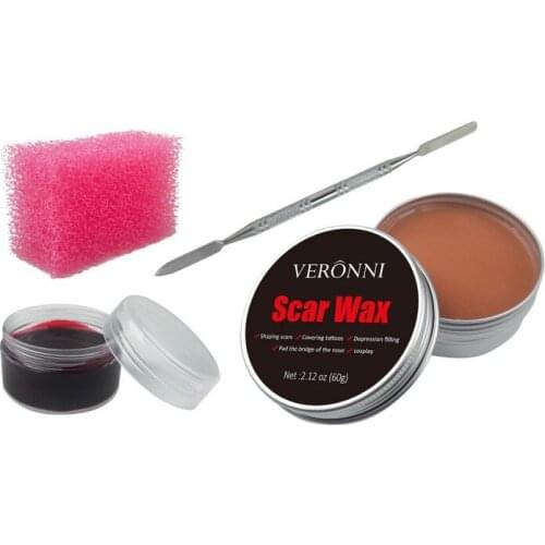 Halloween Blood Fake Wounds Scars Wax Bruises Faux Pumpkin Body Face Cosplay Human Vampire Ultra-realistic Face Painting