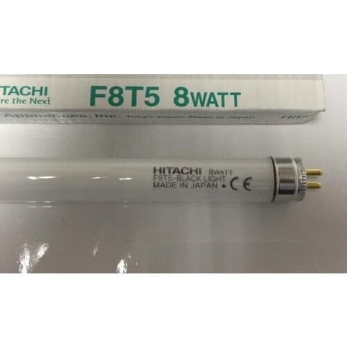 2pcs,HITACHI F8T5 BLACK LIGHT 8W 8 WATT fluorescent lamp tube,8WATT 365nm UVA bulb