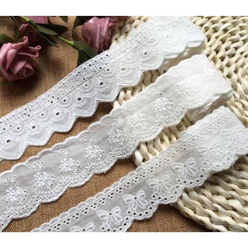 Cotton embroidery lace pillow lace lock wave edge hand DIY accessories clothing decorative cloth