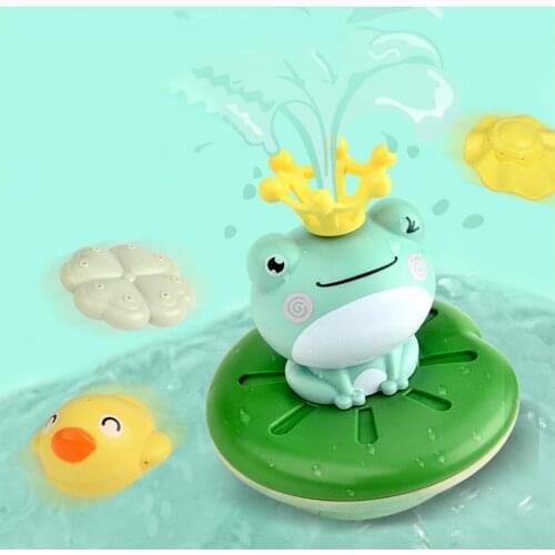 Bath Toy Cartoon Frog Shape Waterproof Durable Baby Water Spray Sprinkler Toy for Toddlers Bathroom Water Toys Kids Gift