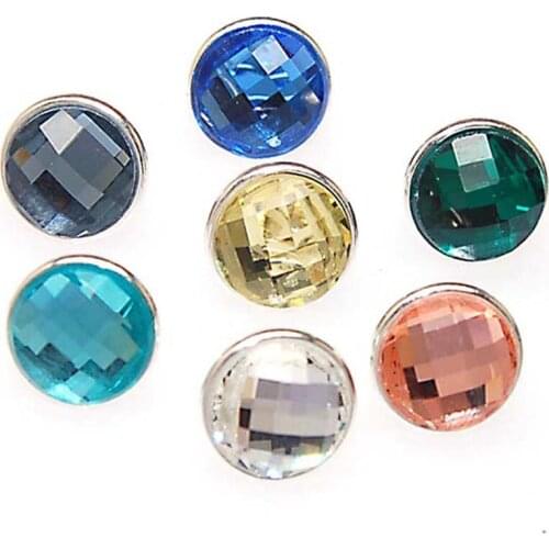7PCS 12mm Ball Round Glass kameleon jewelPop interchangeable Jewelry Components Spacer Bead Diy Jewellery Making Materials