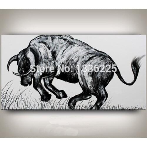 Hot new products for bull oil painting reproduction from china bull wallpaper running bullfight canvas oil painting animals