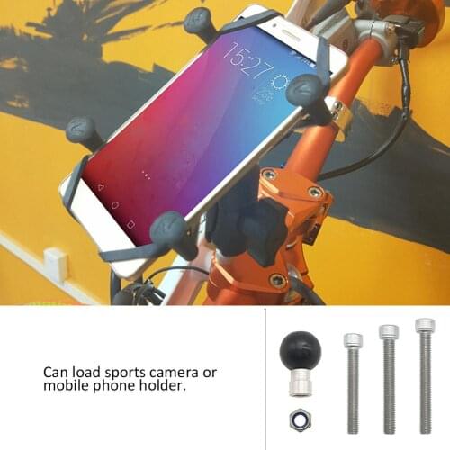 Motorcycle Mobile Phone Bracket DIY Fixed Recorder Fixed Ball Head Accessories M8 Screw Fixed Ball Head Accessories
