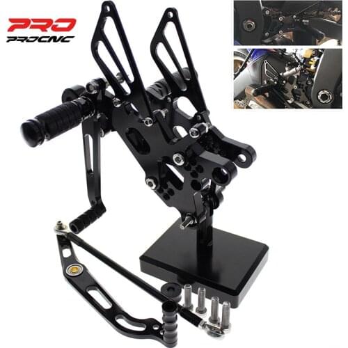Motorcycle Footrest Footpeg Pedal Foot Peg Rearset Rear Set For YAMAHA YZF-R6 R6 2006-2016 2007 2008 2009 2010 2011 2012 2013