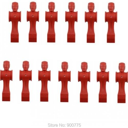 Foosball Winner Board Game Replacement Men Player Black/White/Red (optional) 51g/pcs-Balanced Player 13PCS/lot (include Pins)