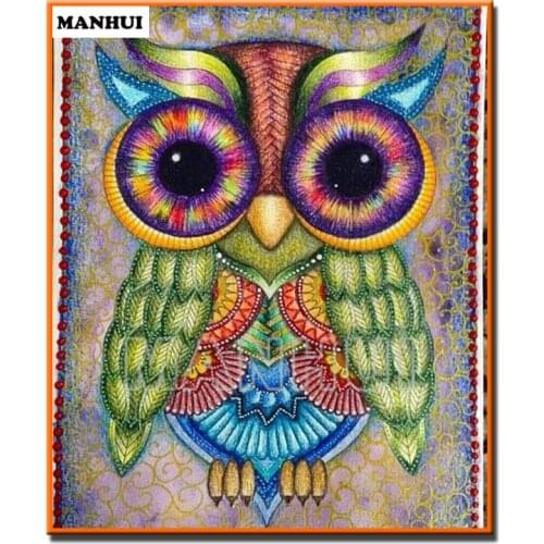 New diy Daimond Painting full square rhinestones full diamond embroidery Cartoon owl Home Decoration MH529