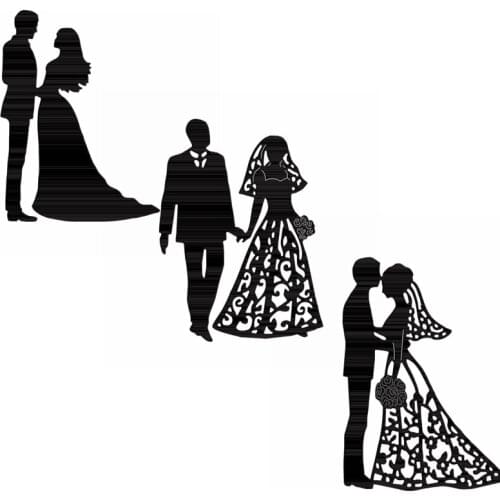 Happy Married Couples Metal Cutting Dies New 2021 Scrapbook Die Cuts Embossing Scrapbooking Stencil Craft Married Couple In Love