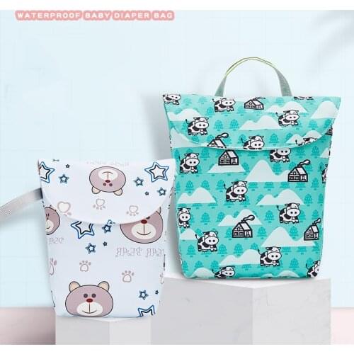 Diaper Bag Organizer Portable Waterproof Reusable Nappy Organizer Baby Travel Wetbag Maternity Diaper Stroller Accessories Bag
