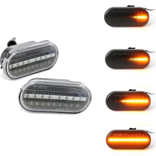 2 pieces Led Dynamic Side Marker Turn Signal Light For Volkswagen VW Bora Golf 3 4 Passat 3BG Polo SB6 Sequential Blinker Light
