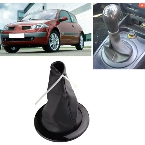 Car Styling Gear Shift Knob Gaiter Cover Boot Frame Trim Dust Cover for Renault Megane 2 MK2 II MK 2 2002-2009