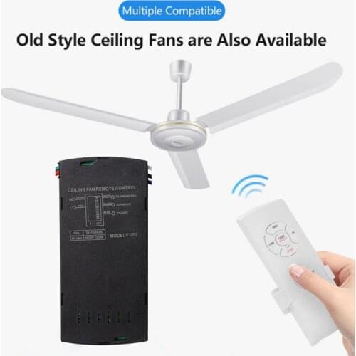 Smart Universal Ceiling Fan Lamp Remote Control Kit 110-240V Timing Setting Switch Adjusted Wind Speed Transmitter Receiver