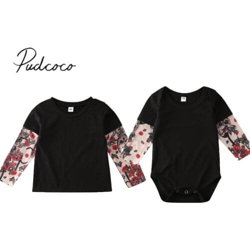 2019 Baby Spring Autumn Clothing Newborn Toddler Baby Kid Boy Girl Tattoo Long Sleeve Tops T Shirts Jumpsuit Clothes