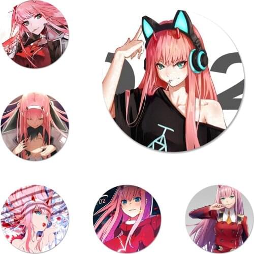 Darling In The Franxx Anime Icons Pins Badge Decoration Brooches Metal Badges For Clothes Backpack Decoration