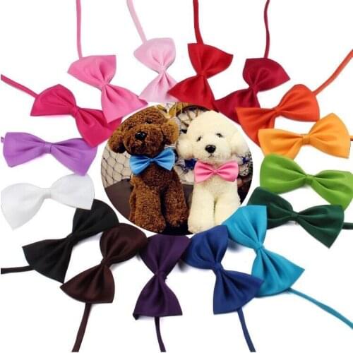 1PC Pet Puppy Kitten Dogs Cat Adjustable Bow Tie Collar Necktie Bowknot Decor Bowtie Holiday Wedding Life Decoration Accessories