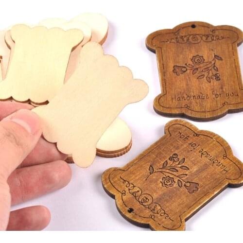 10 Wood Thread Floss Bobbins Ribbon Twine Reel Organizer Flat Spools Wooden For Cord Wire Thread Card String Ribbons Embroidery