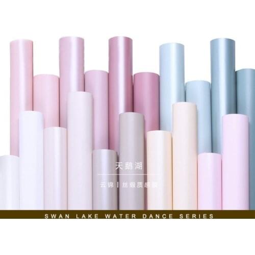 20pcs Korean Style Paper Silk Satin Texture Floral Gift Wrapping Paper Bouquet Packaging Craft Flower Shop Florist Supplies