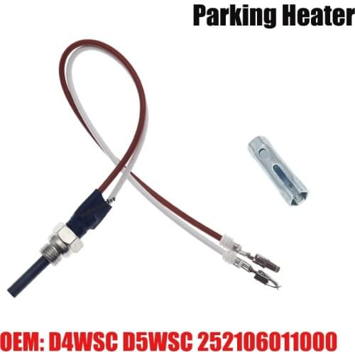 252106011000 12V Car Auto Truck Parking Heater Ceramic Glow Pin Glow Plug + Wrench Fits Eberspacher Hydronic D4WSC D5WSC