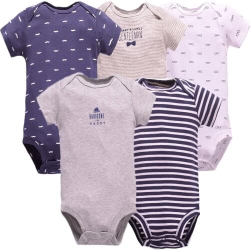 5pcs/lot fashion baby boy clothes Body Infantil Newborn Baby Bodysuits cotton Cute Baby Wear Kids Clothes Boys clothing