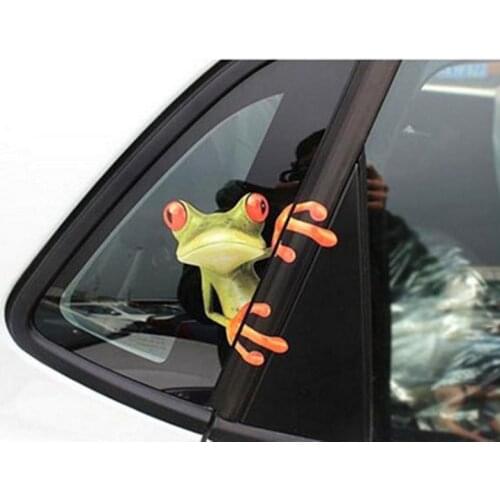1 Piece 3D Frog Funny Car Stickers Truck Window Decal Graphics Sticker High temperature & water Proof