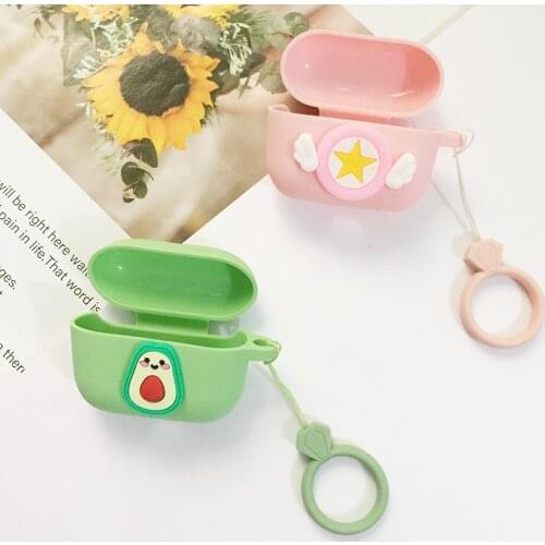 For JBL Tune 215 Case Cute Cartoon Avocado Silicone Wireless Bluetooth Earphones Cover For Jbl215 Anti-fall Protect Case215