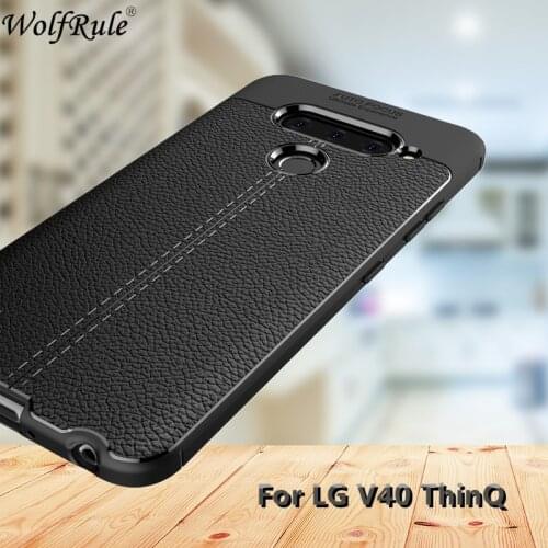 For Coque LG V40 ThinQ Case TPU Silicone Rugged Design Cover For LG V40 ThinQ Phone Case Full Protective Case For LG V40 6.5"