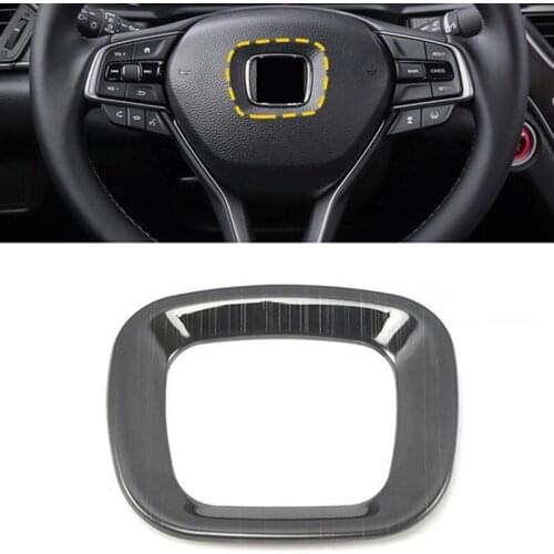 For Honda Insight 2018 2019 Stainless steel Car Steering wheel Button frame Cover Trim car styling Accessories 1pcs
