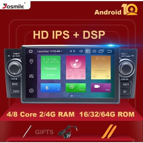 IPS DSP 8 core 4GB Autoradio 1 Din Android 10 Car DVD Player Stereo For Fiat/Linea/Punto evo 2012-2015 Multimedia GPS Navigation