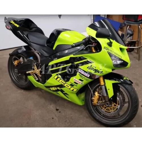 New ABS Plastic Shell Motorcycle Fairing kit Fit For Kawasaki Ninja ZX6R 636 ZX-6R 2005 2006 05 06 Bodywork set Green Cool