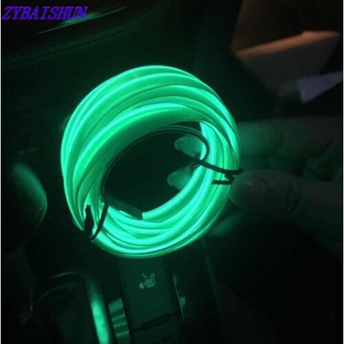 3 meter atmosphere lamps car interior light hand wire 12 V ambient cold line DIY decorative Dashboard light for Chevrolet Opel