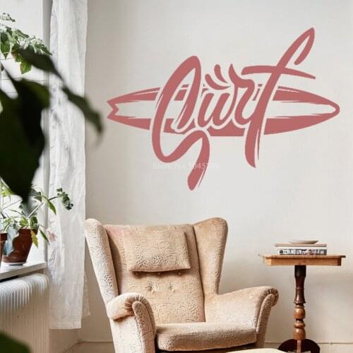 Summer Wall Stickers for Living Room Surf Wallpapers Decal Decal Paper Custom Color Environmental Protection Affordable Z199