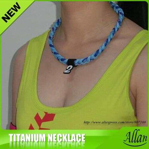 2016 hotsale cheap sports titanium&germanium necklace