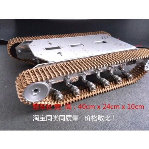Metal Suspension Tank Chassis Flexible Damping Shock Absorption Robot Tracked Vehicle Off-Road Crawler Caterpillar Mobile DIY