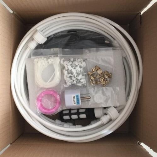 S277 Aeroponics misting watering kit 12V water pump with 12M irrigation line 16pcs injectors