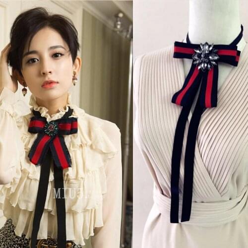New Fashion Diamond Lady Bow Ties All-match Butterfly Bow Ties Butterfly Gorgeous Tie for Women Gifts