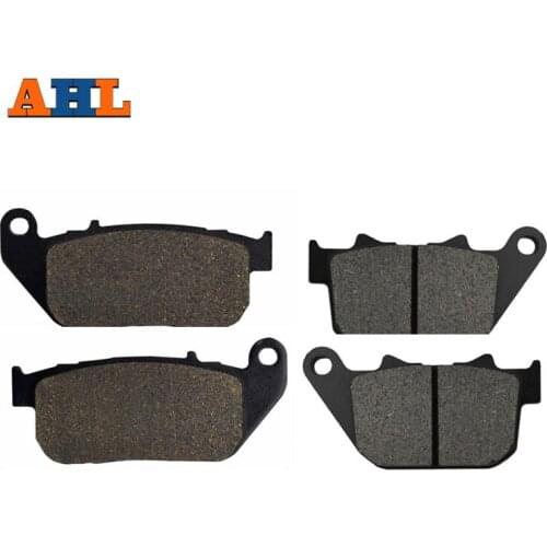 AHL Motorcycle Front & Rear Brake Pads Disks For Harley Sportster Series XL 50 XL 883 XL 1200 2004-2014