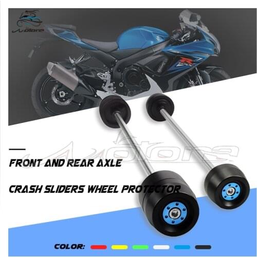 Front Rear Axle Fork Crash Slider For GSXR 600/750 GSXR600 GSXR750 2011-2020 Motorcycle Wheel Protector Falling Protection