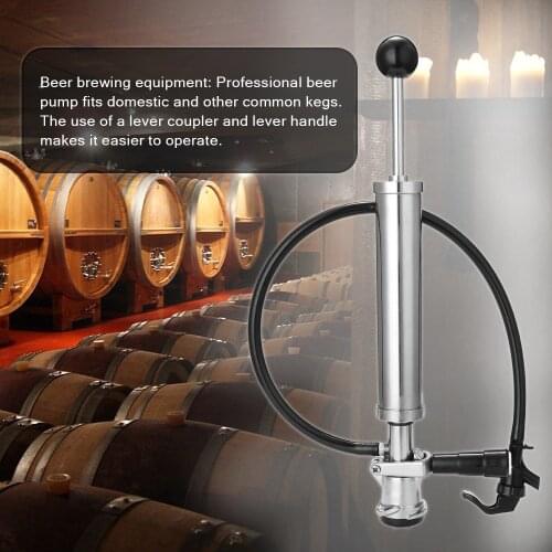 Fine quality beer keg pump which the method of use is simple and very practical, suitable for home beer, fit for parties and ot