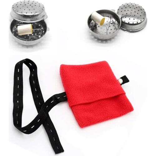 SHARE HO Moxa Box With Red Cloth Cover Therapy Chinese Moxibustion Heating Acupoint Back Lumbar Hyperplasia Kidney Deficiency