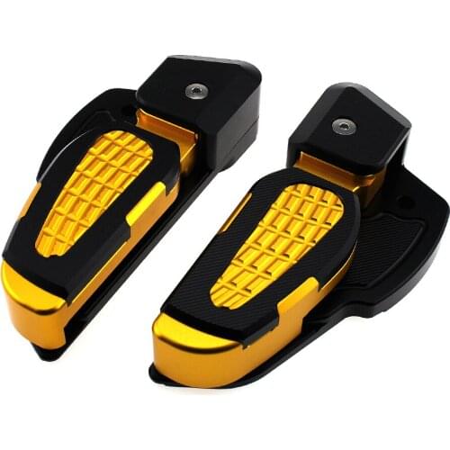 Motorcycle CNC Rear Passenger Foldable Footrest Extension Foot Pegs Pedals Pad for Vespa Scooter Primavera Sprint 150 2017 2018