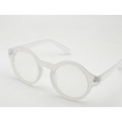 Transparent White Heart Diffraction Glasses
