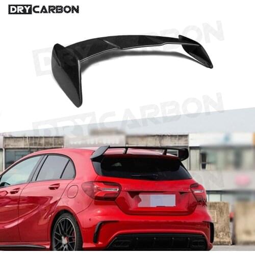 Rear Trunk Duck Spoiler Wing Rear Roof Wing Spoiler Carbon Fiber For Benz W176 A180 A200 A260 A45 AMG Hatchback 2013-2017