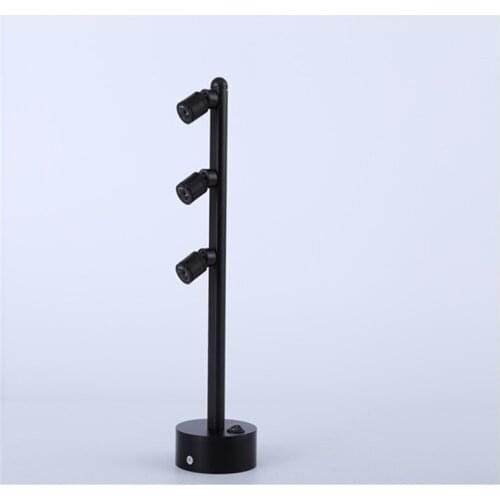 Wire free recharging led spot light ,2W 6W 2head rotatatble emergency led cabinet lamp ,rechargable display,welding upright lamp