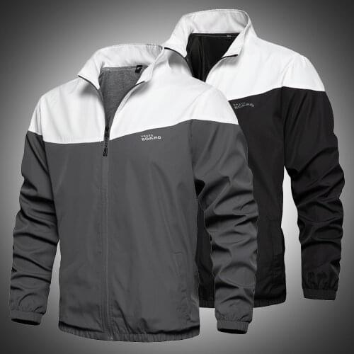 Autumn Winter Fashion Windbreaker Jacket Men Patchwork Streetwear Jackets 2020 Mens Loose Casual Bomber Coat Hip Hop Outerwear