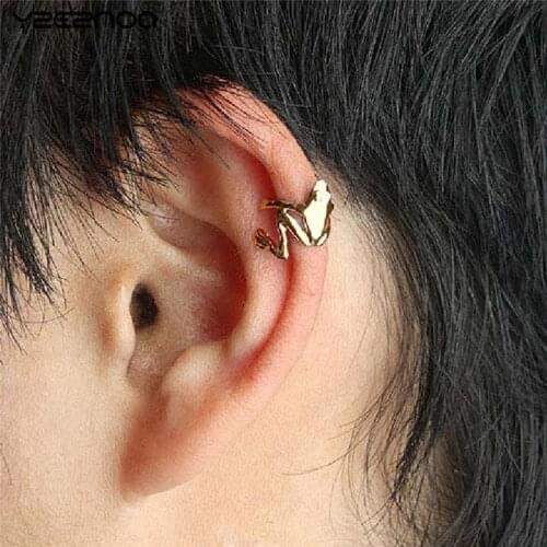 1Pcs Women Men Punk Gothic Jewelry Gift Fashion Frog Cuff Ear Clip Ear Wrap Earring 12mm*8mm