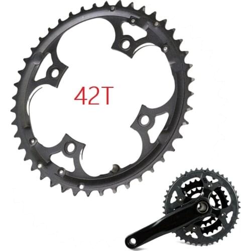 10 Speed 42T Chainring Bicycle Crank Carbon Steel Bike Crankset Chain Ring MTB Road Bike Chainwheel for Shimano SLX XT